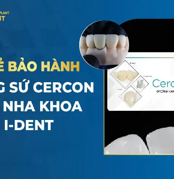 Thẻ Bảo Hành Răng Sứ Cercon Tại Nha Khoa I-DENT