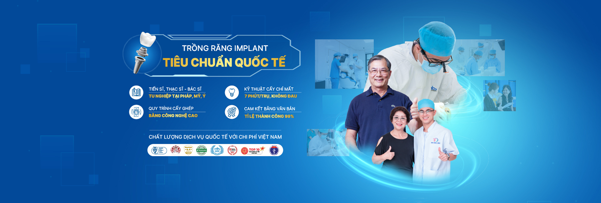 Dịch vụ trồng răng implant tiêu chuẩn Quốc tế tại I-Dent.