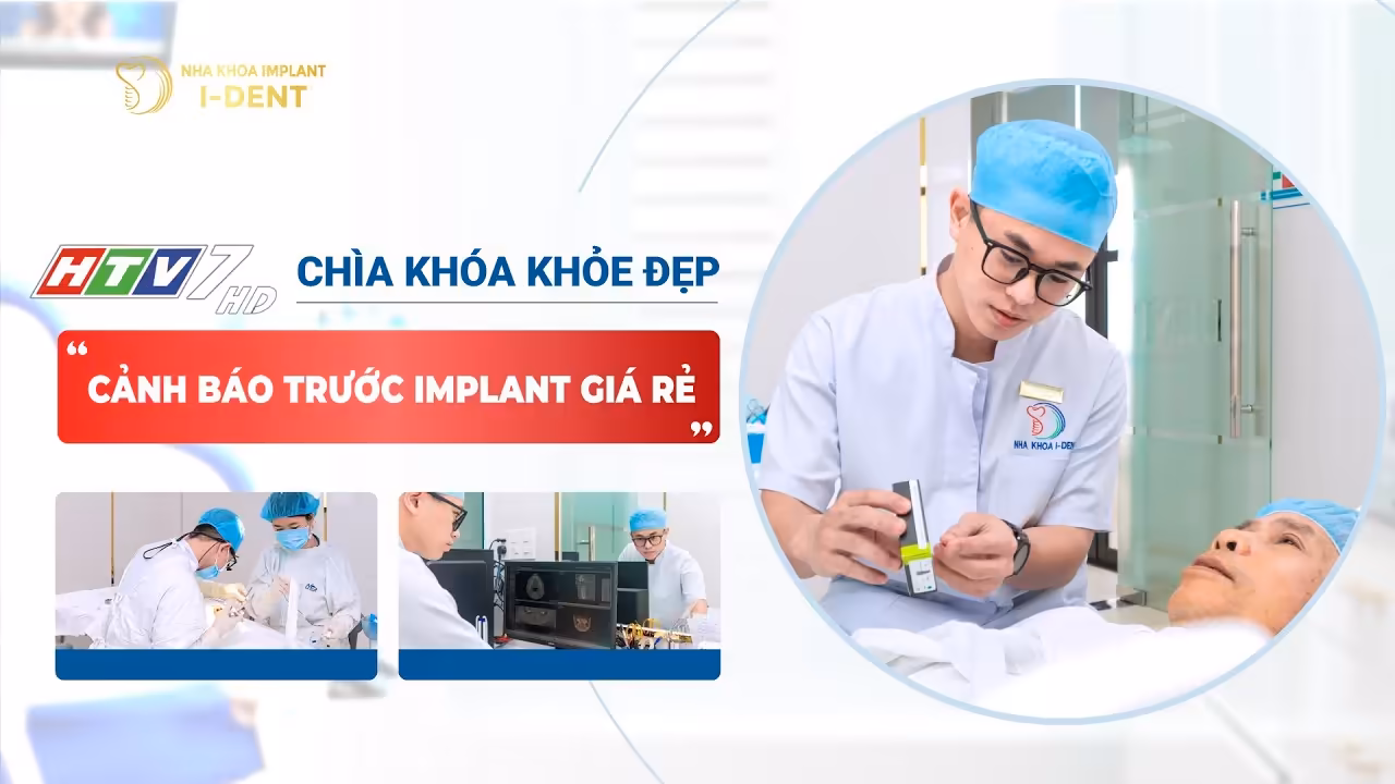 Bác sĩ CKI Hoàng Nguyễn Đình Tín chia sẻ về phương pháp trồng răng implant trên kênh truyền hình HTV7.