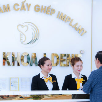 Quầy lễ tân nha khoa I-Dent