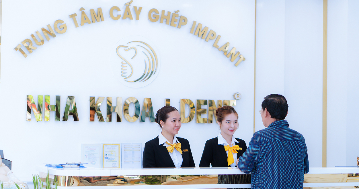 Quầy lễ tân nha khoa I-Dent