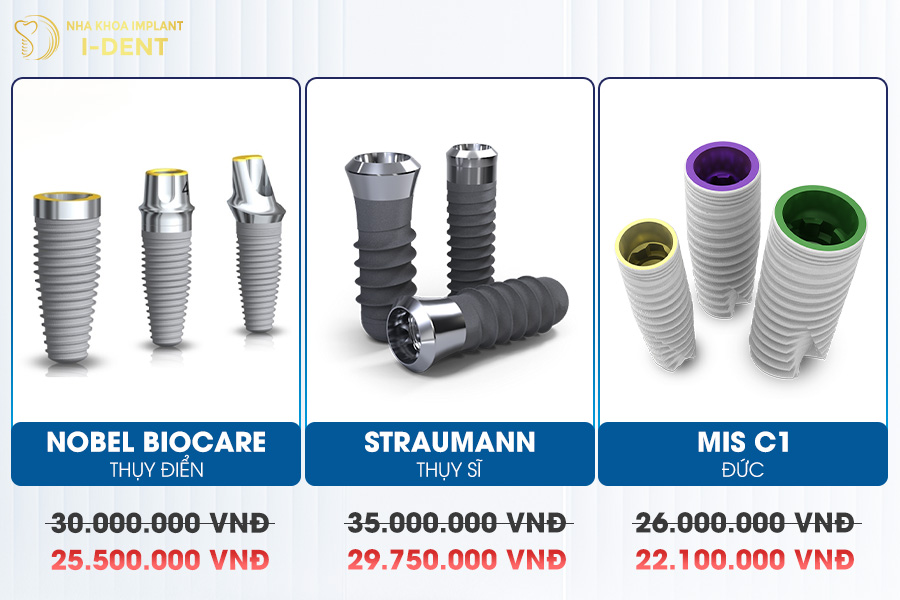 Trụ Implant chính hãng cao cấp