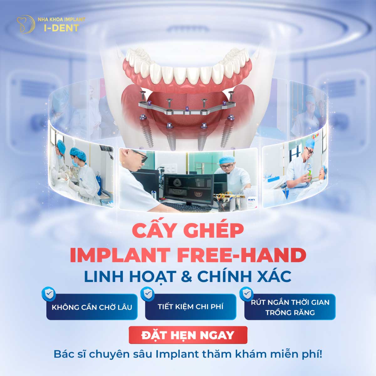 Trồng Răng Implant Toàn Hàm Với Kỹ Thuật Free-Hand: Giải Pháp Linh Hoạt, Chính Xác