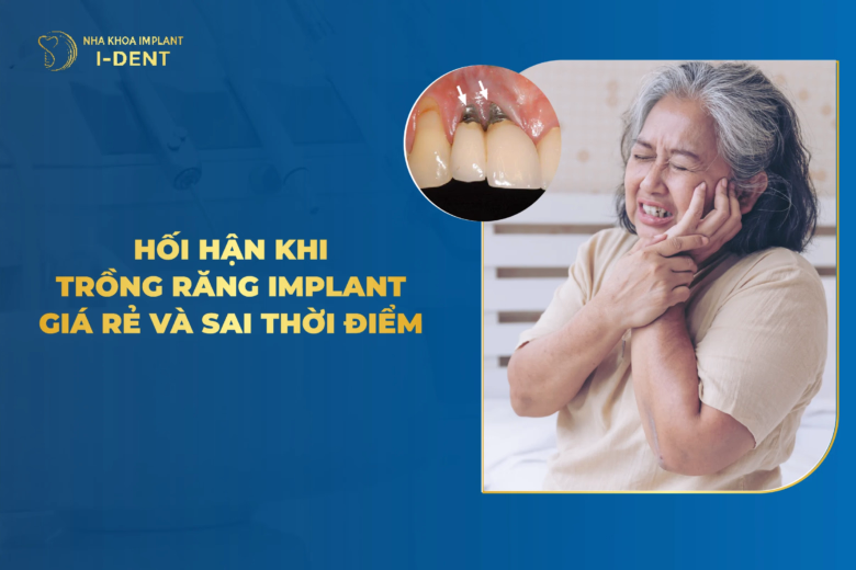 hối hận khi trồng răng implant