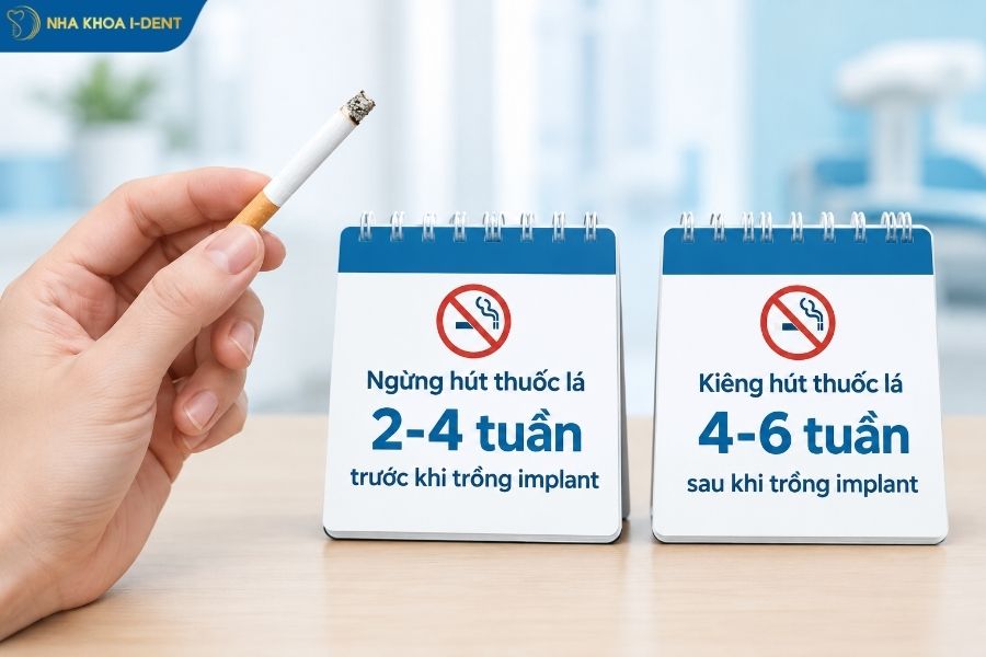 trồng răng implant có hút thuốc được không - Nha khoa I-Dent
