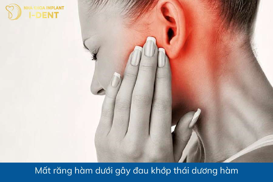 Mất răng hàm dưới gây đau khớp thái dương hàm Mất răng hàm dưới gây đau khớp thái dương hàm