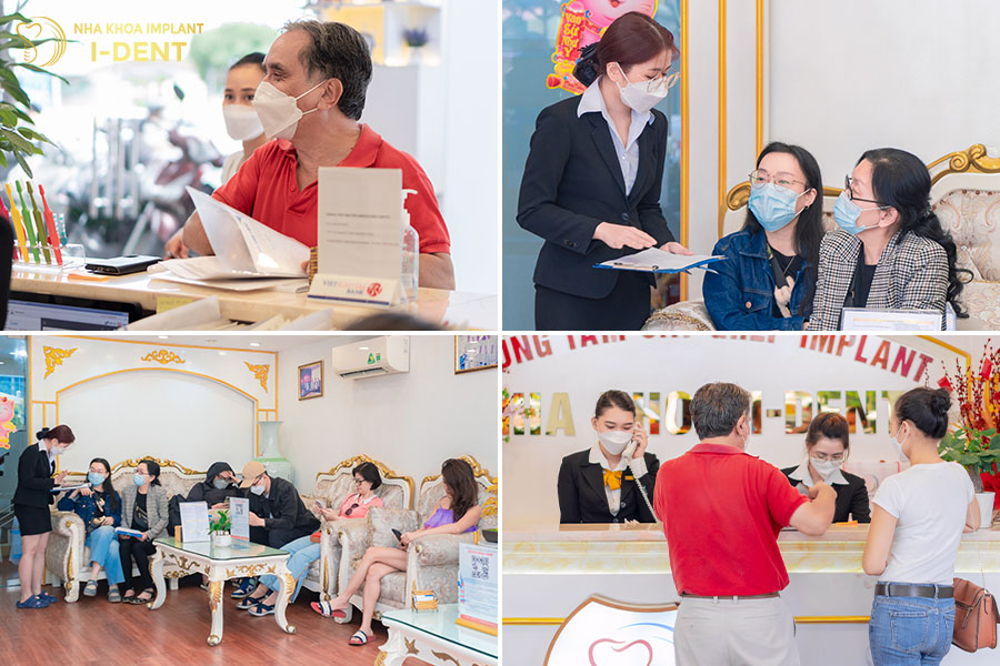 Khách hàng cung cấp thông tin cá nhân để soạn thảo hợp đồng trả góp tại I-Dent nha khoa trả góp