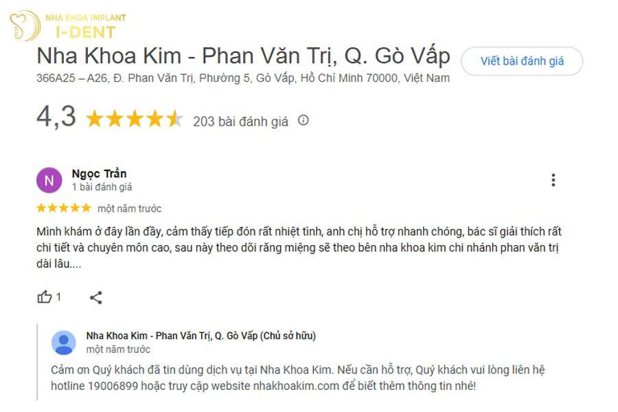 nha khoa Gò Vấp review