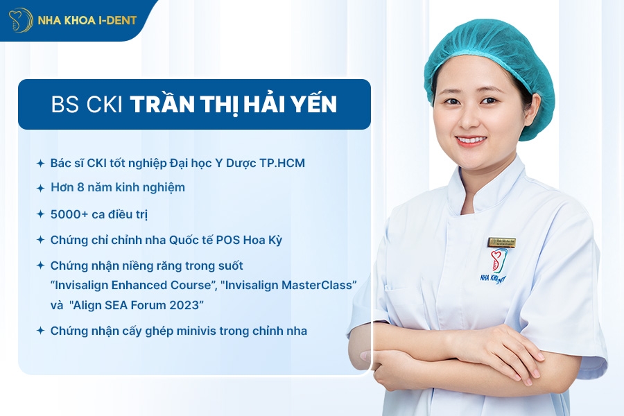 Bác sĩ CKI Trần Thị Hải Yến - Bác sĩ trưởng chuyên sâu Niềng răng tại Nha khoa I-Dent