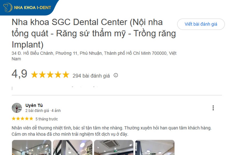 địa chỉ làm răng sứ tphcm
