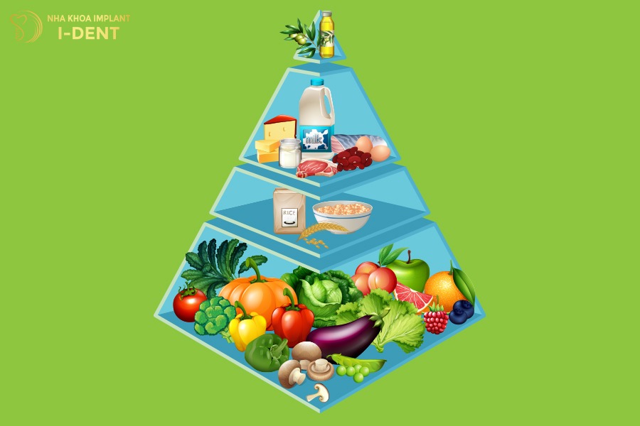 Chế độ ăn cân bằng giúp răng chắc khỏe và giảm nguy cơ rụng răng sớm.