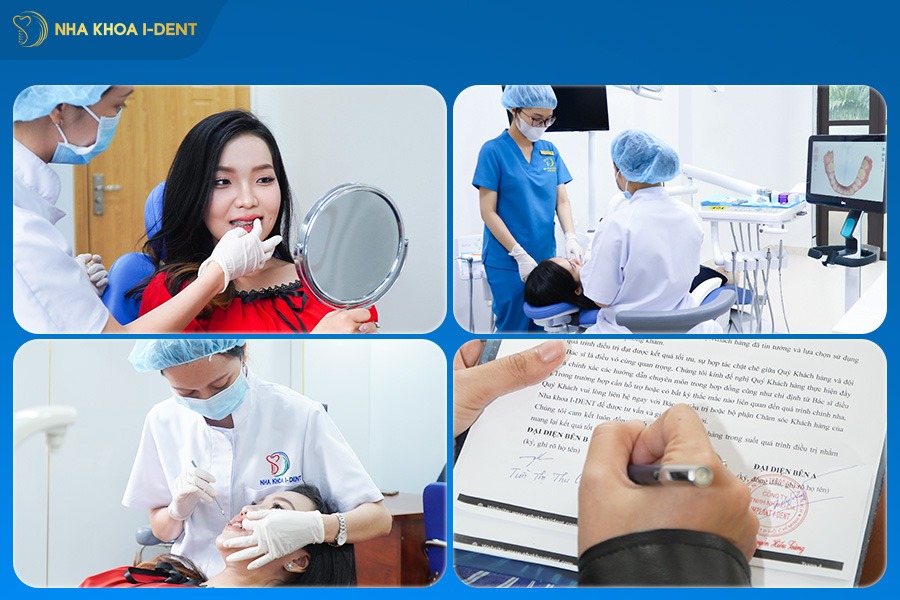 niềng răng sứ và kim loại