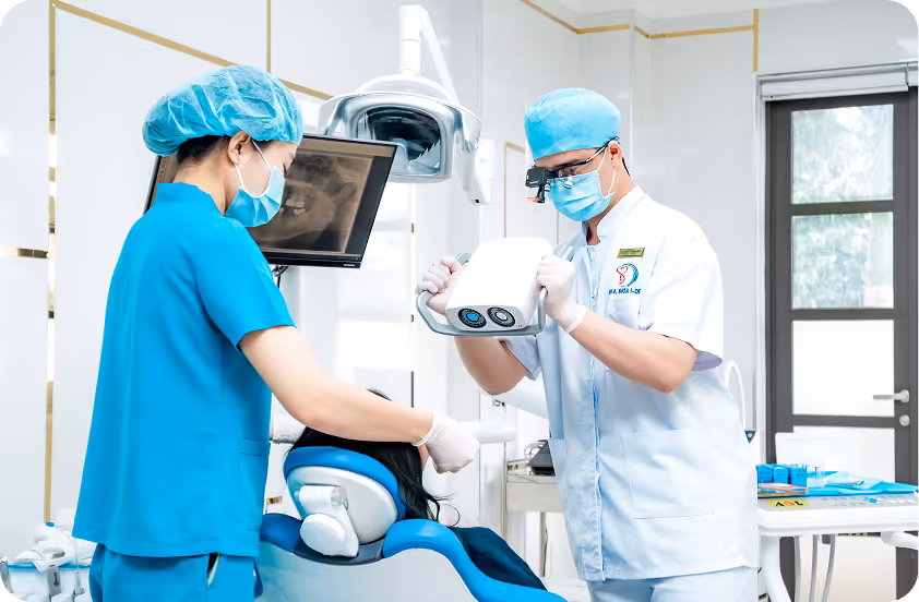 Phòng điều trị tổng quát của nha khoa I-Dent.