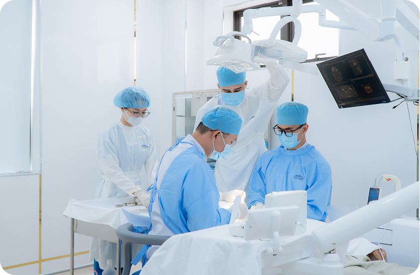Phòng phẫu thuật cấy ghép implant đạt chuẩn Bộ Y tế tại nha khoa I-Dent.