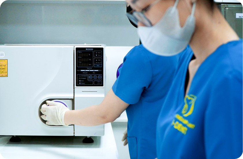 Phòng vô trùng dụng cụ nha khoa tại nha khoa I-Dent.
