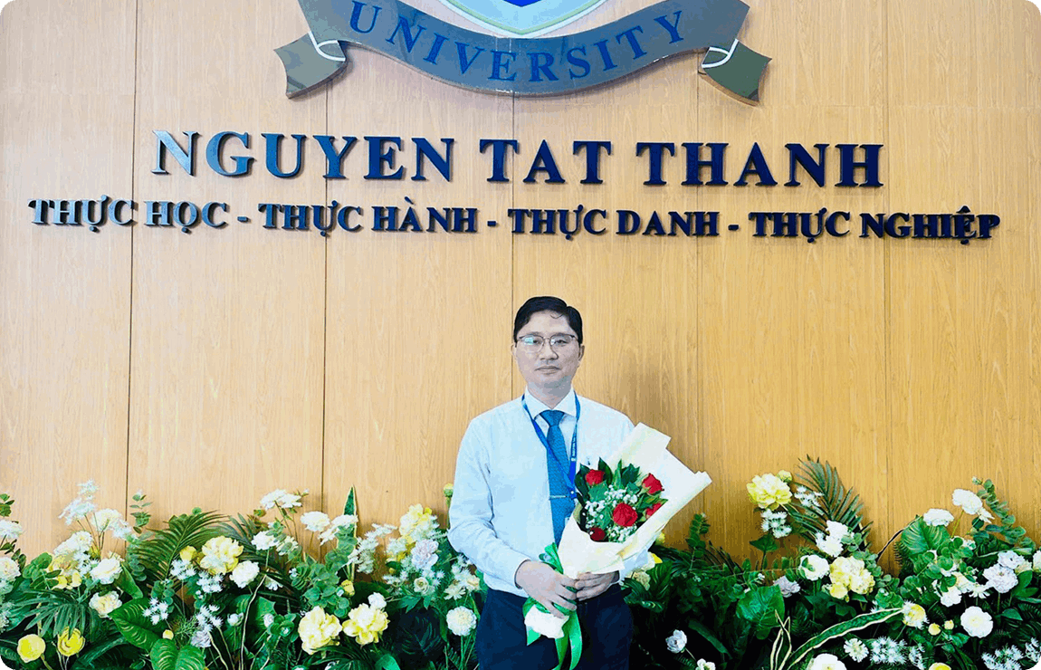 Bác sĩ Tùng đảm nhiệm vai trò Phó Trưởng khoa Răng Hàm Mặt Đại học Nguyễn Tất Thành.