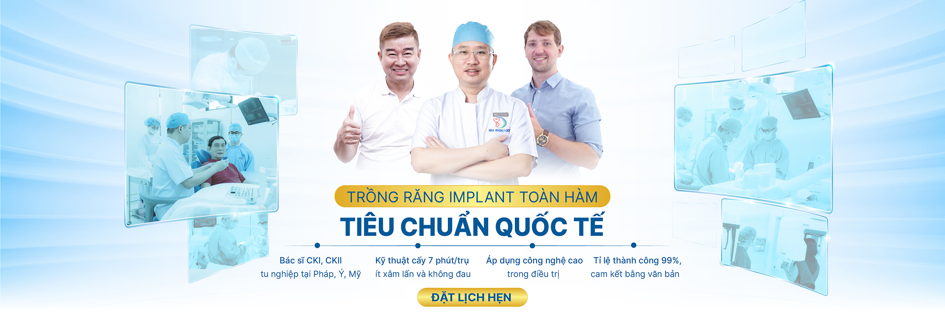 Dịch vụ trồng răng implant toàn hàm tại nha khoa I-Dent.