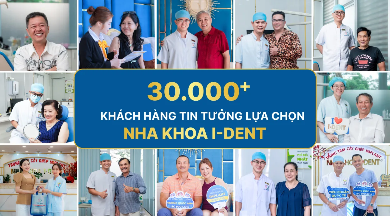 Nha khoa I-Dent đã thực hiện thành công hơn 30.000 ca implant, niềng răng và thẩm mỹ răng sứ.