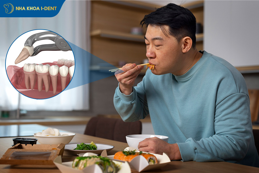 nhổ răng khôn bao lâu thì ăn được