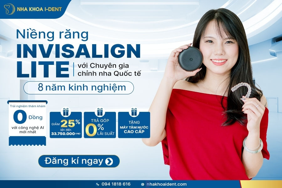 Niềng răng Invisalign Lite với giá ưu đãi tại Nha khoa I-Dent