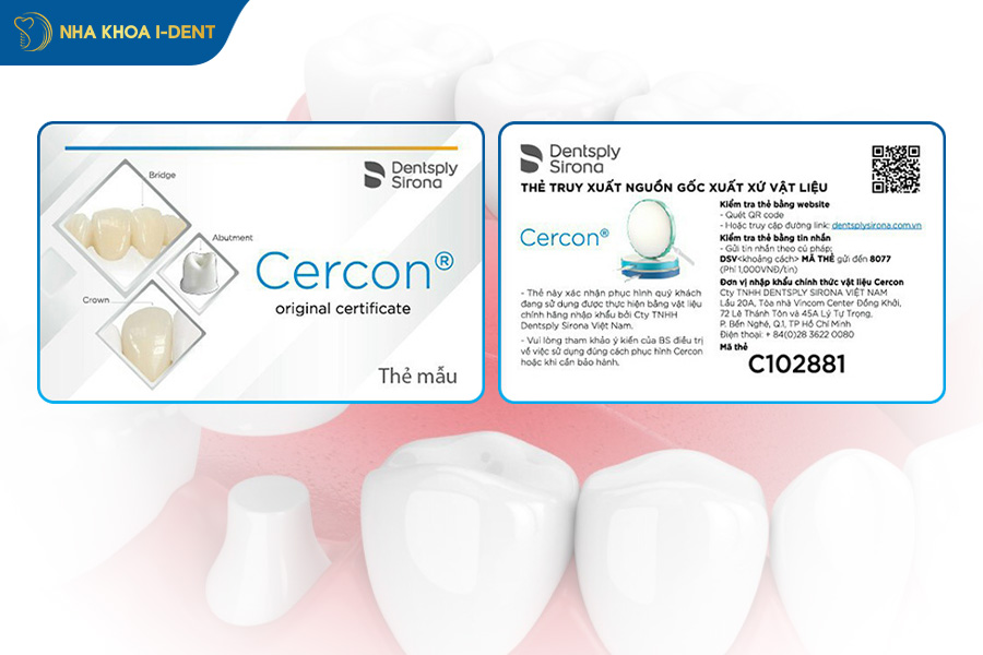 thẻ bảo hành cercon ht