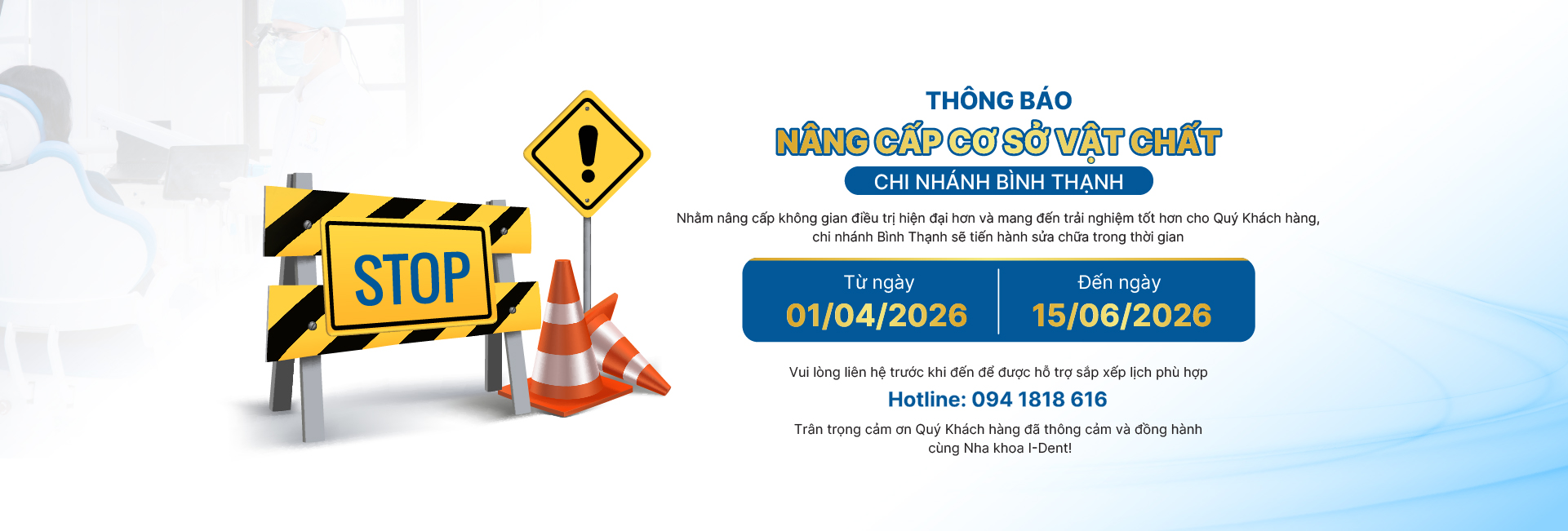 Thông báo bảo trì