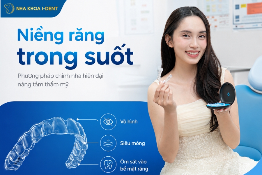 Tính thẩm mỹ vượt trội với khay niềng trong suốt