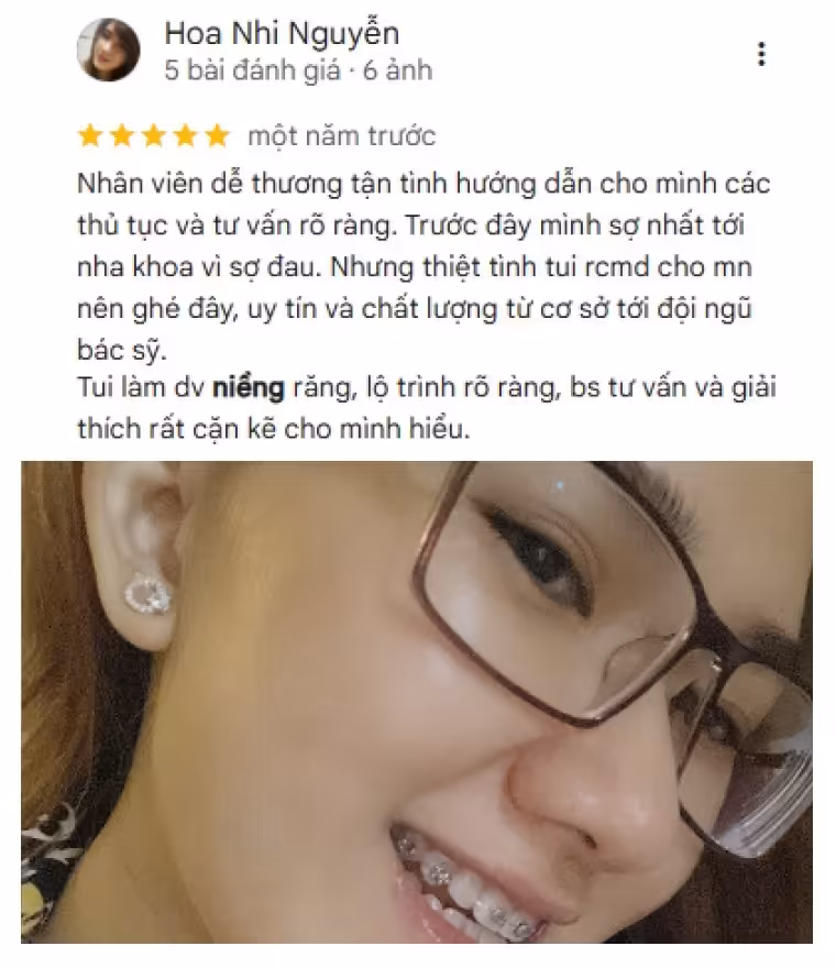 review dịch vụ niềng ident