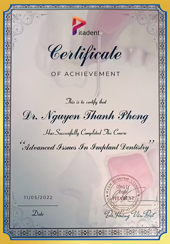 Advanced issues in implant dentistry BS Phong