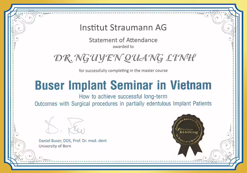 Buser implant seminar in vietnam BS Linh