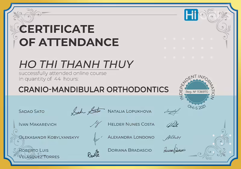 Cranio-mandibular orthodontics BS Thủy