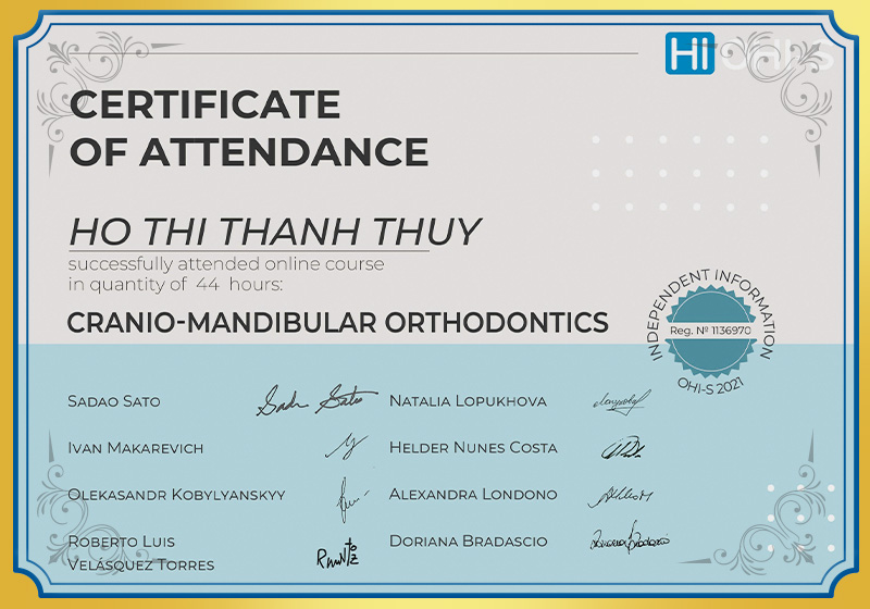 Cranio-mandibular orthodontics BS Thủy