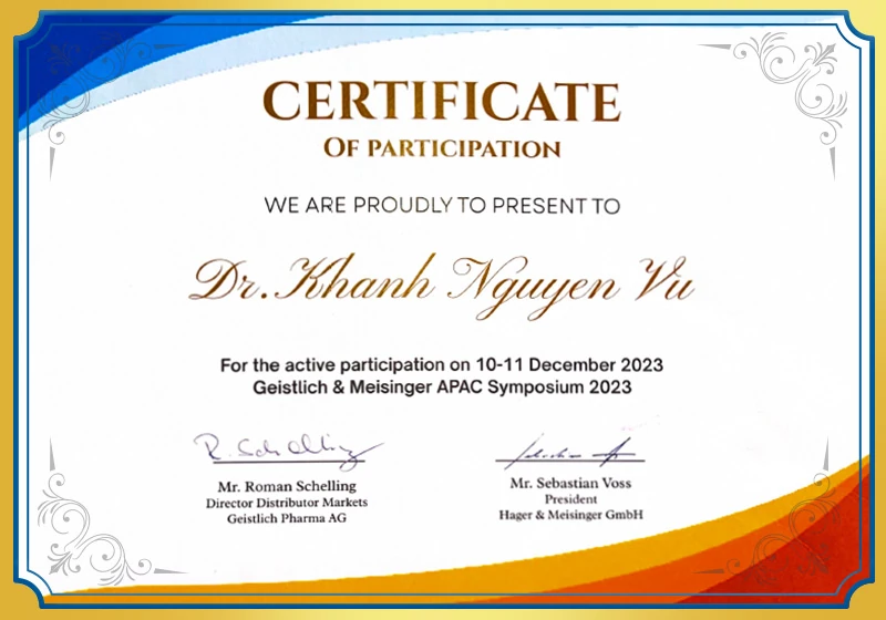 Geistlich and Meisinger APAC 2023 BS Vũ Khánh