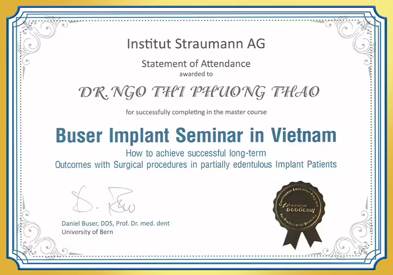 Hội nghị Buser Implant tại VN BS Thảo