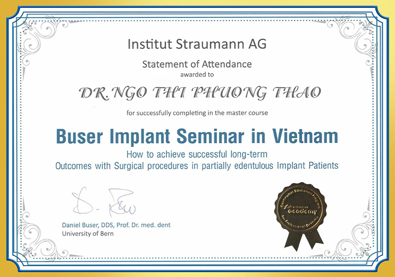 Hội nghị Buser Implant tại VN BS Thảo