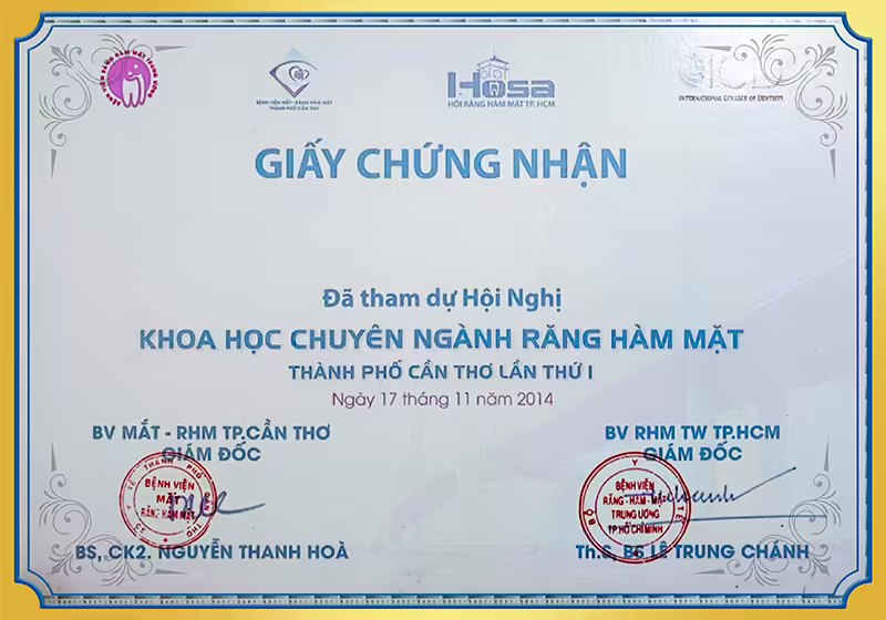 Hội nghị khoa học chuyên ngành răng hàm mặt BS Thảo