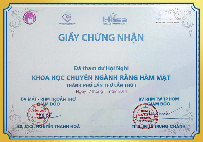 Hội nghị khoa học chuyên ngành răng hàm mặt BS Thảo