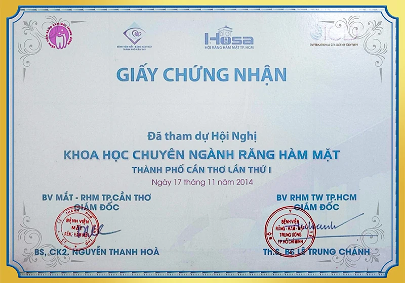 Hội nghị khoa học chuyên ngành răng hàm mặt BS Thảo