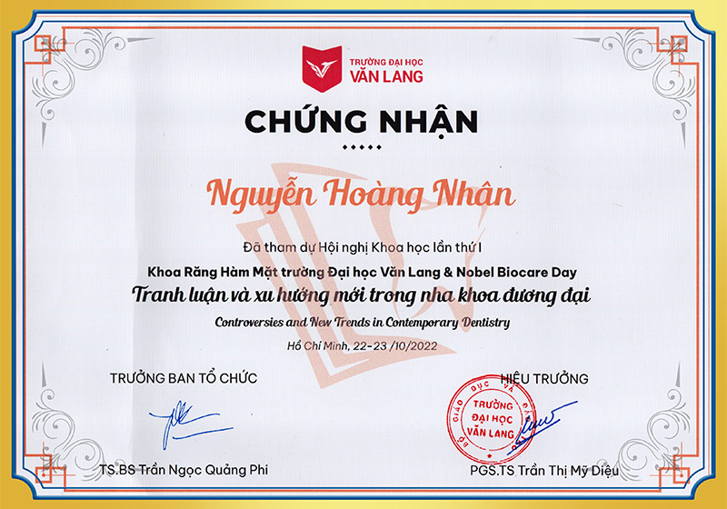 Hội nghị khoa học của Nobel Biocare Day BS Nhân
