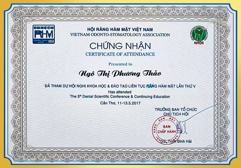 Hội nghị răng hàm mặt BS Thảo