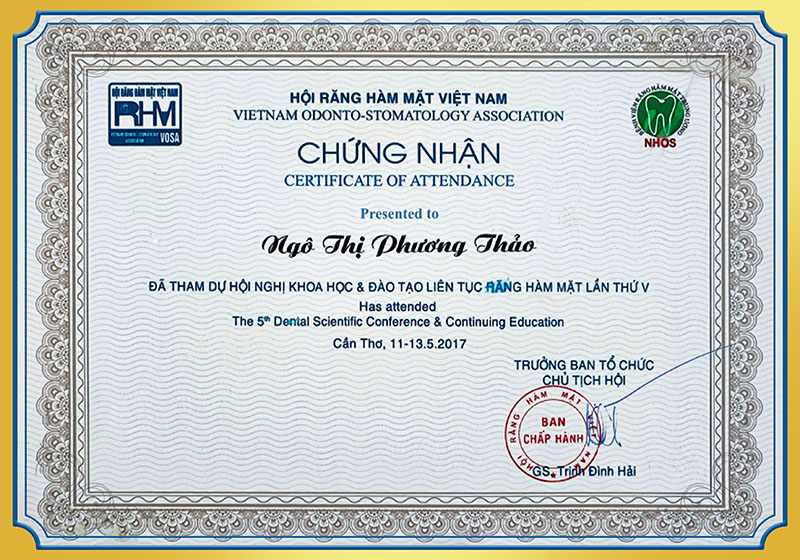 Hội nghị răng hàm mặt BS Thảo