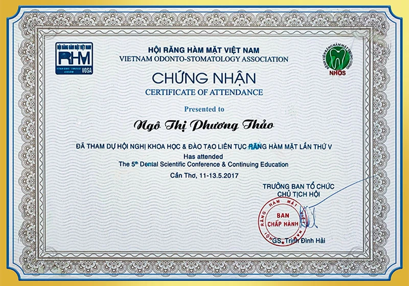 Hội nghị răng hàm mặt BS Thảo