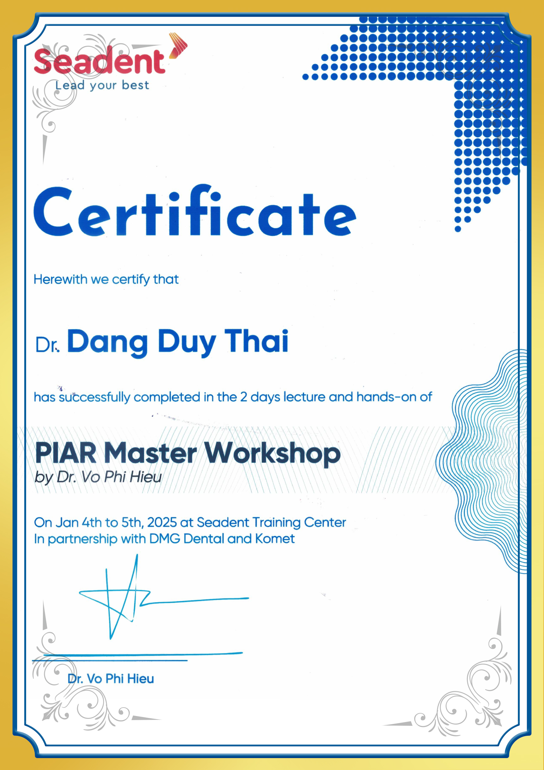 Hội thảo chuyên sâu PIAR BS Duy Thái