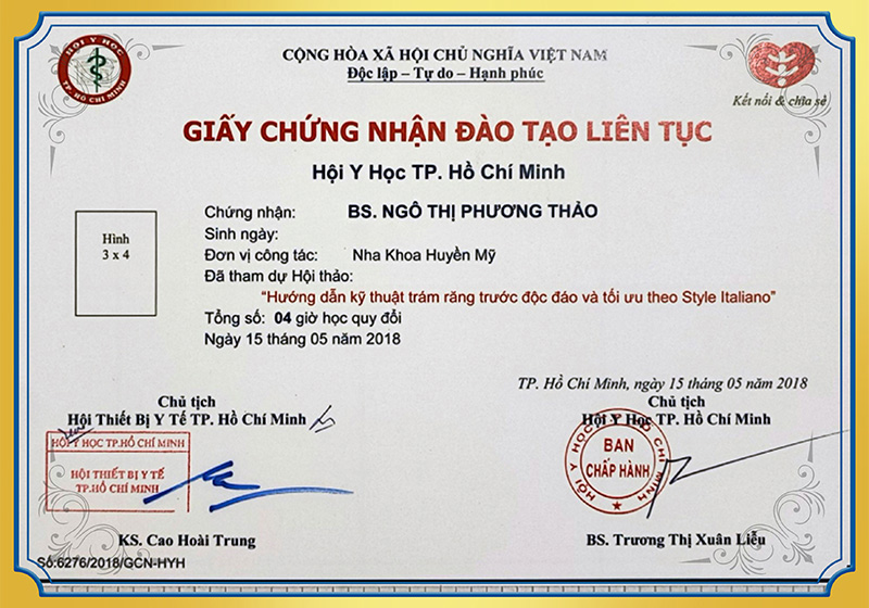 Hội thảo hướng dẫn kỹ thuật trám răng BS Thảo