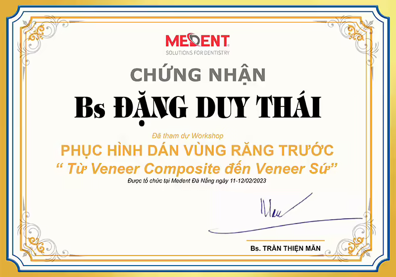 Hội thảo phục hình dán vùng răng trước BS Duy Thái