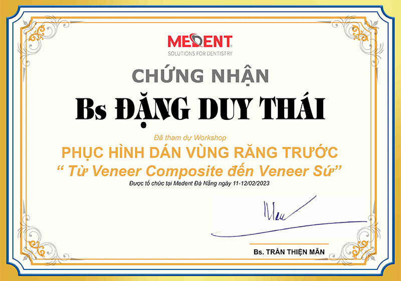 Hội thảo phục hình dán vùng răng trước BS Duy Thái