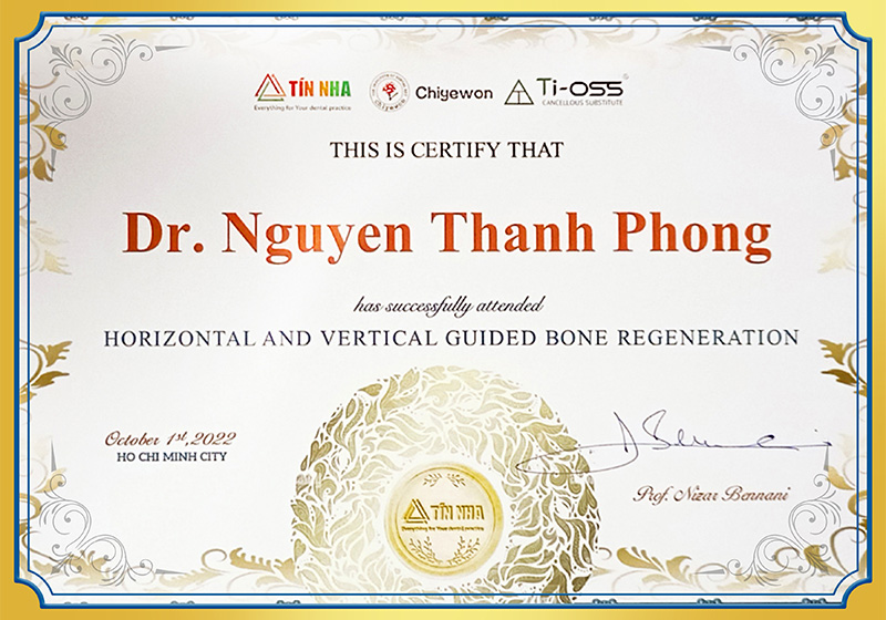 Horizontal and vertical guided bone regenration BS Phong