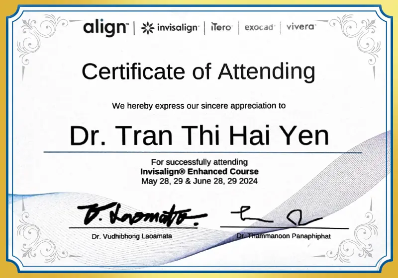 invisalign enhanced course 2024 bs yến