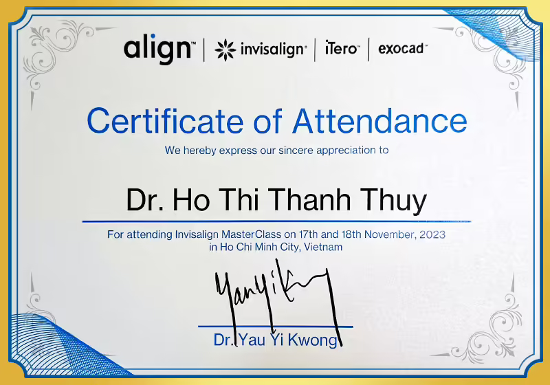 Invisalign master class 2023 BS Thủy