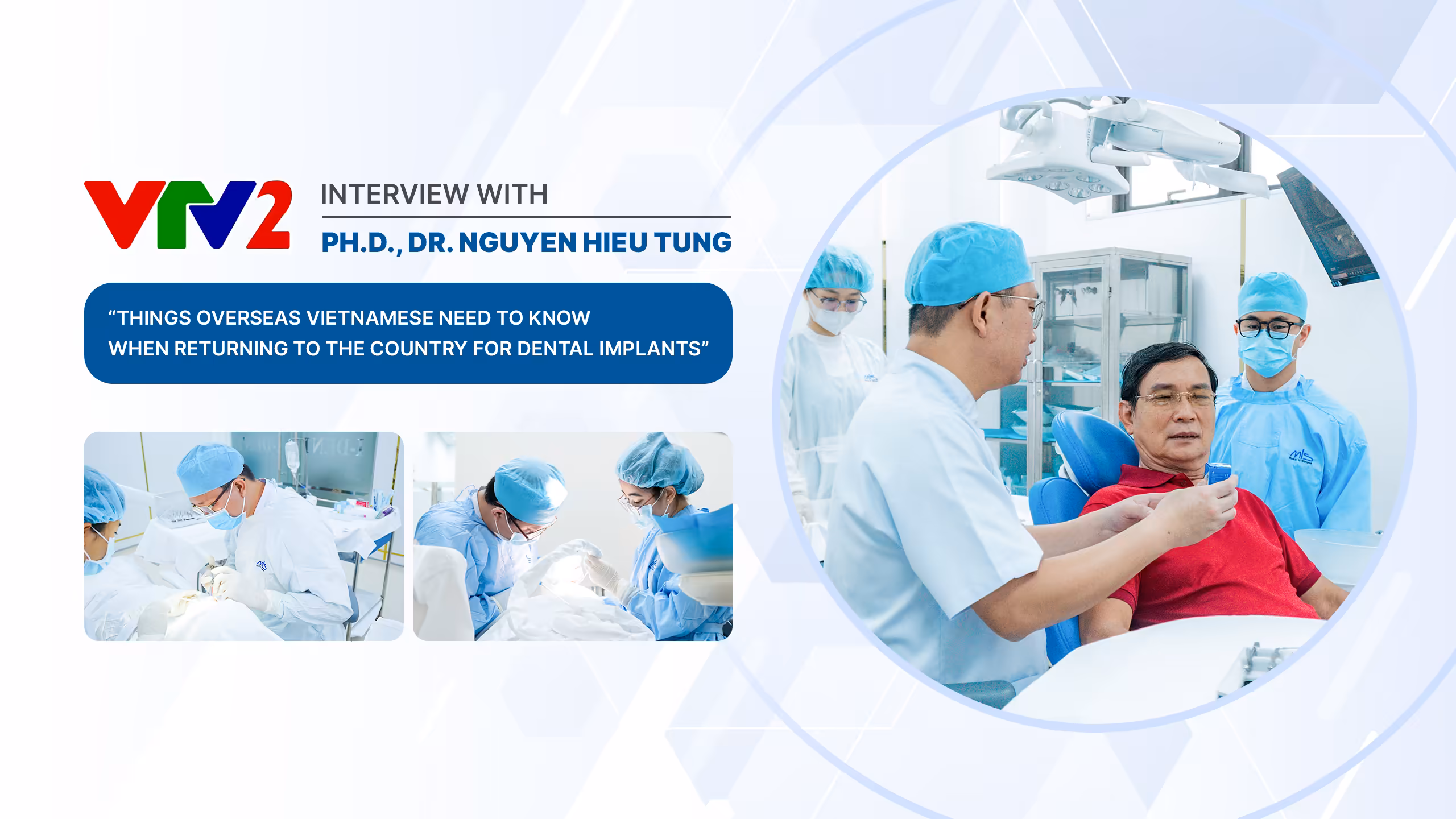 Dr. Tung's sharing on the National Television Channel VTV.